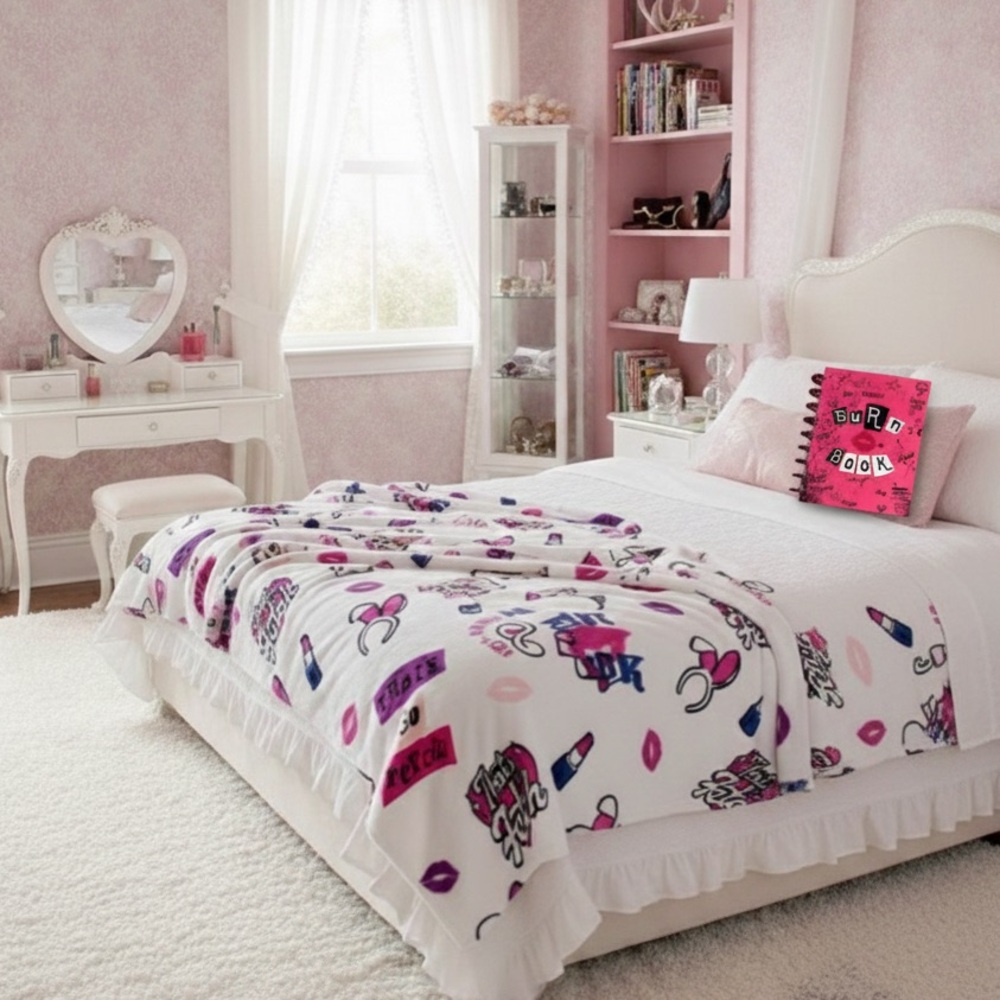 Mean Girls™ “That’s So Fetch” Oversized Plush Blanket-Queen Size 90”x90” NWT - Picture 2 of 7